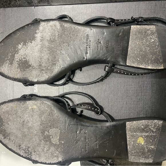 Authentic Black YSL sandals size 40 1/2 (9 1/2) - Picture 4 of 8